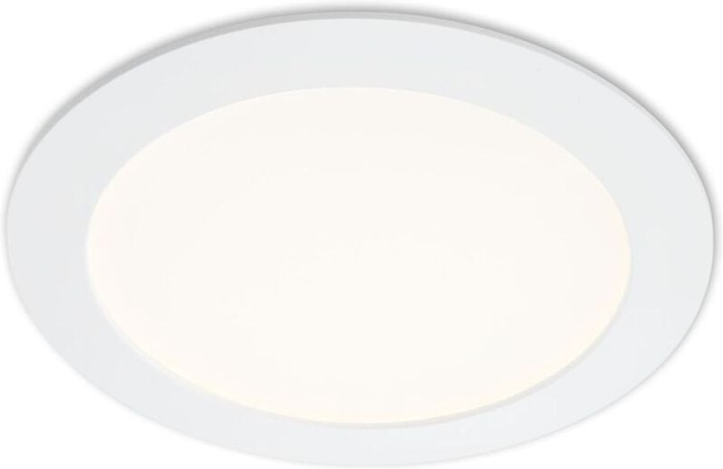 Briloner - led Einbauleuchte 4000K Ø17cm 12W IP44 Kunststoff Weiß