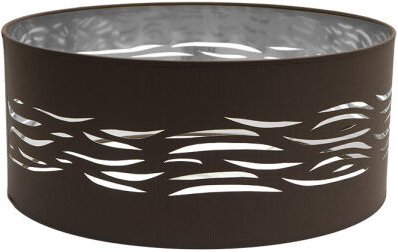 Nebel Pendelleuchte Schirm 1xe27 braun-silber 50dx50dx20h