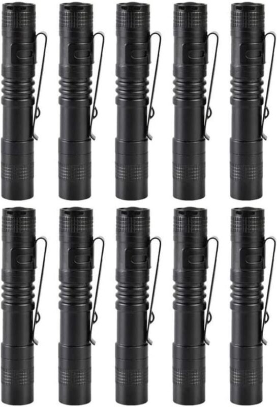 LED-Stifttaschenlampe, Mini-Campingtaschenlampe, wasserdichte Campingtaschenlampe, 10 Stück (Batterie nicht enthalten)