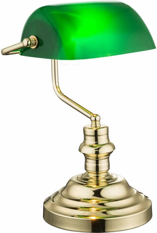 Etc-shop - Nostalgie Retro Tisch Lampe Banker Lampe grün im Set inklusive LED-Leuchtmittel