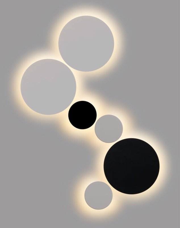 Kreisförmige Wandleuchte 'Eclipse' 12W - Samsung Chip - Warmes