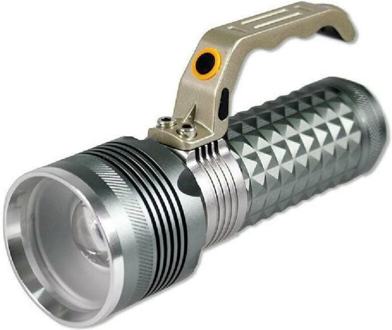 Trade Shop - TORCIA TATTICA 1 LED CREE MIT ZOOM RECARICABIEN EMERGENZA ZU BATTERIE 1820 -