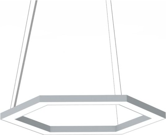 Lumicom - esagono sospensione Ø40 monocolore opaco