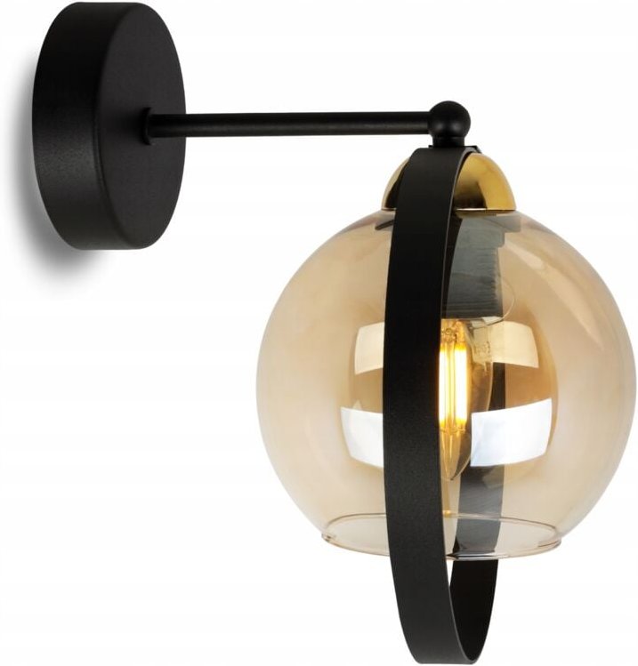Thumbnail - Moderne Honey Ring Glas Wandleuchte
