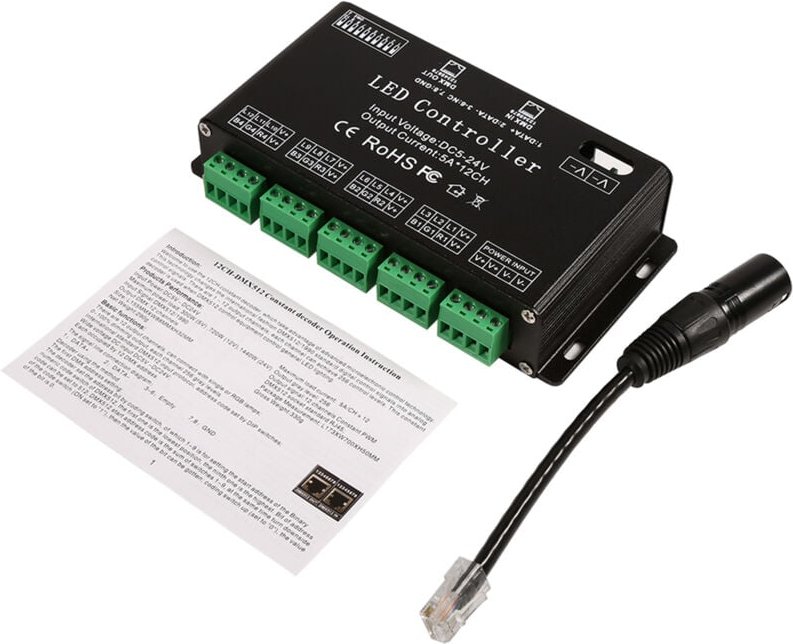 Dmx -led -Decoder, Controller für rgb Light Decoder Dimmer Lighting - Eosnow