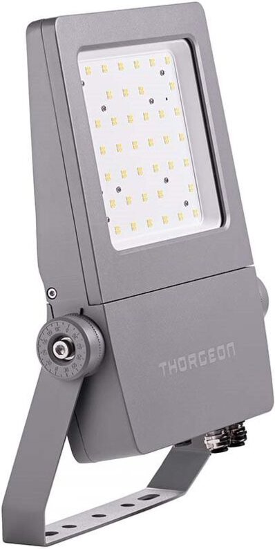 EDM - Dimmbarer LED-Projektor mit Treiber und philips Lumiled LEDs (150W 4000K 21000lm) IP66/IK08 31,7x6,5x46,9cm grau