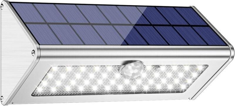 Solarlampe für den Außenbereich, IP65, wasserdicht, kabellos, 4500 mAh, 46 LEDs, Solar-Flutlicht für den Außenbereich, f...