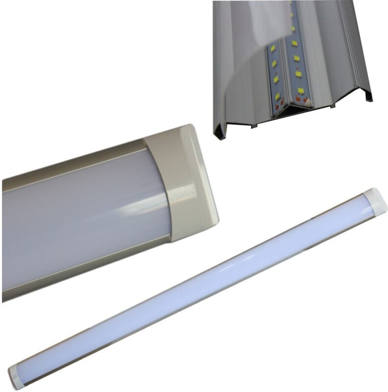 Trade Shop Traesio - Trade Shop - slim smd led wandleuchte deckenleuchte profilstärke 27MM licht - -120cm -