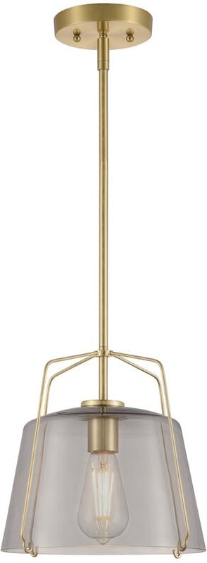 Pendelleuchte Hallein Champagner / Rauchgrau