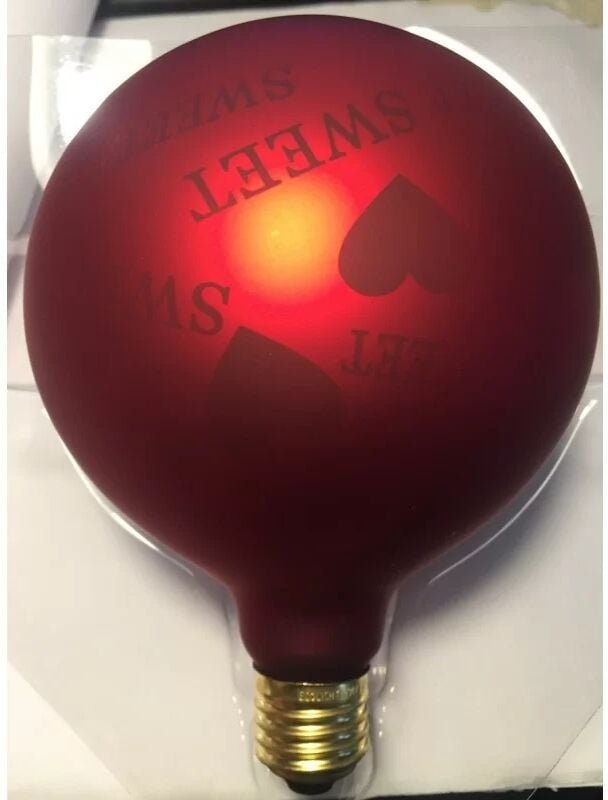 Ecolicht - 30125130002 Ampulle E27 led 0,5 w G125 360° – Dekorativ "Rouge Sweet"
