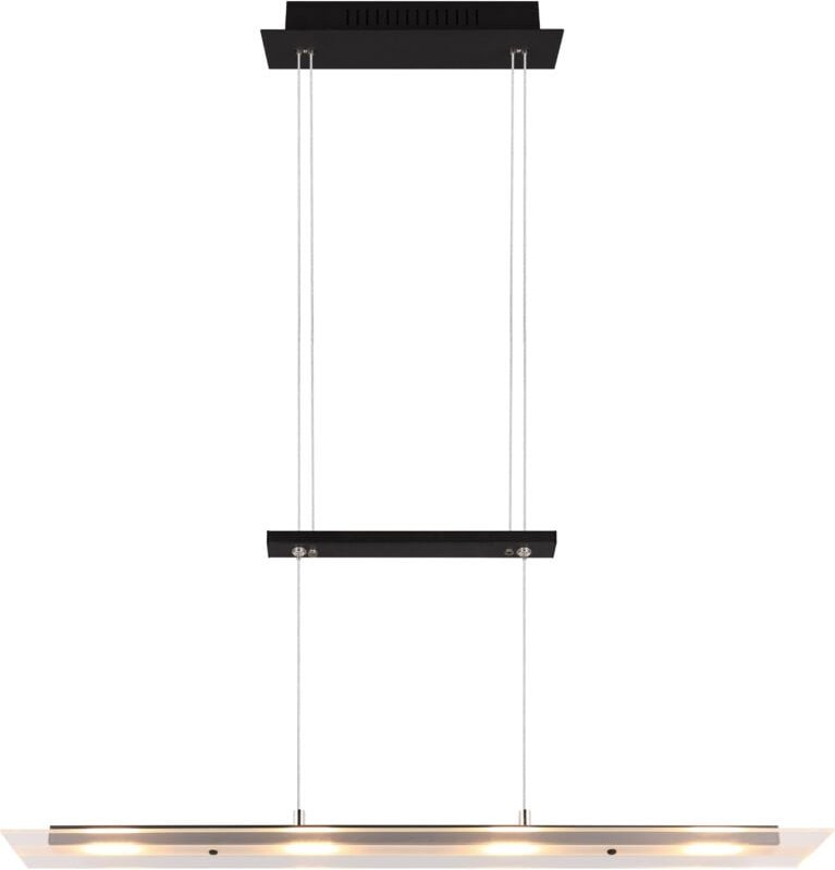 Trio Lighting - reality LED-Pendelleuchte Milos R32004132 schwarz, 20 w, 2200 lm, 3000 k
