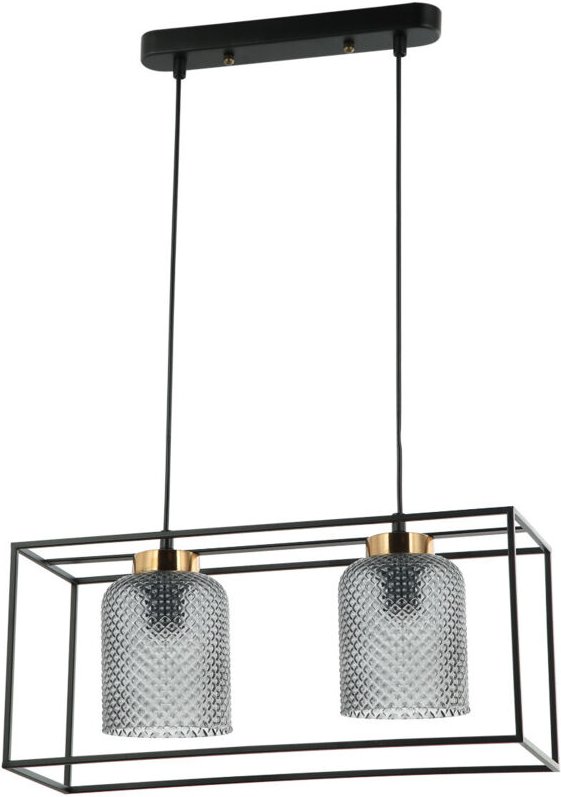 Sinella Industrielle, 2-flammige Pendel-Deckenleuchte im Retro-Stil, E27 - Italux