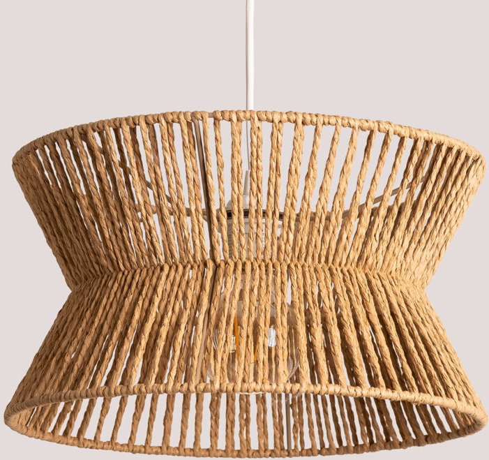 Sklum - Deckenlampe aus geflochtenem Papier Bonny Natürlich