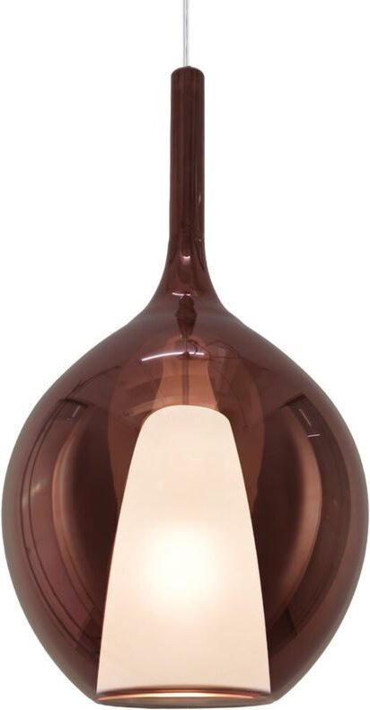 Ideal Lux KALIQUE 28 cm Kugelkuppel-Pendelleuchte Kupfer 1x E27