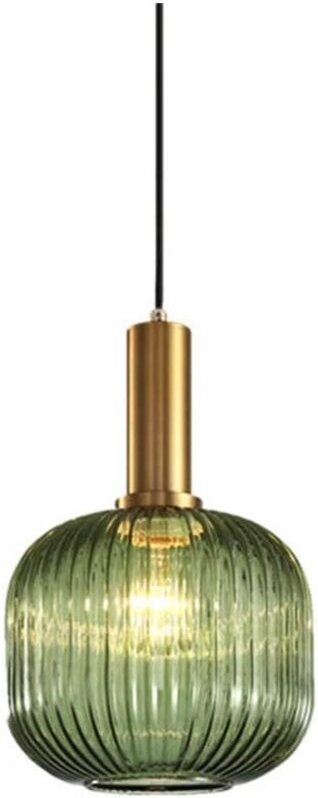 Vintage Industrielle Pendelleuchte, Moderne Deckenhängelampe im Retro-Stil, Pendelleuchte, Glasschirm mit Lampenfassung ...