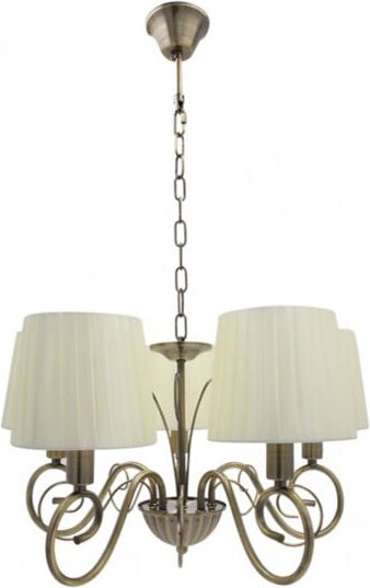 Fabrilamp - Wohnzimmerlampe Modell amsterdam 5xe14 Leder Regx45x45 Cm