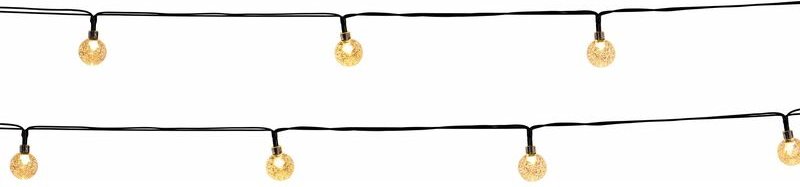 Solar Lichterkette Mit 20 Globen festy 5.8m
