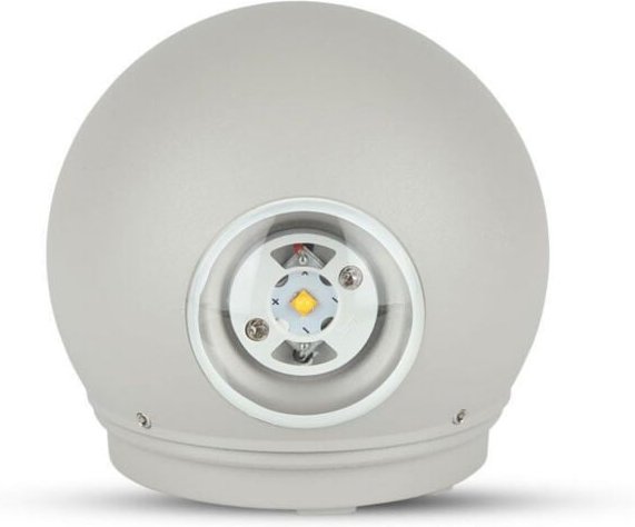 4W Sphärische led Wandleuchte Doppelstrahl Licht Grau Warmweiß IP65 - V-tac