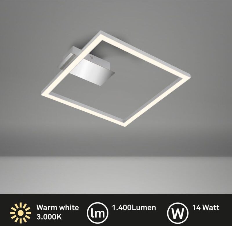 Thumbnail - Led Deckenleuchte, chrom-matt / chrom, LED/14W