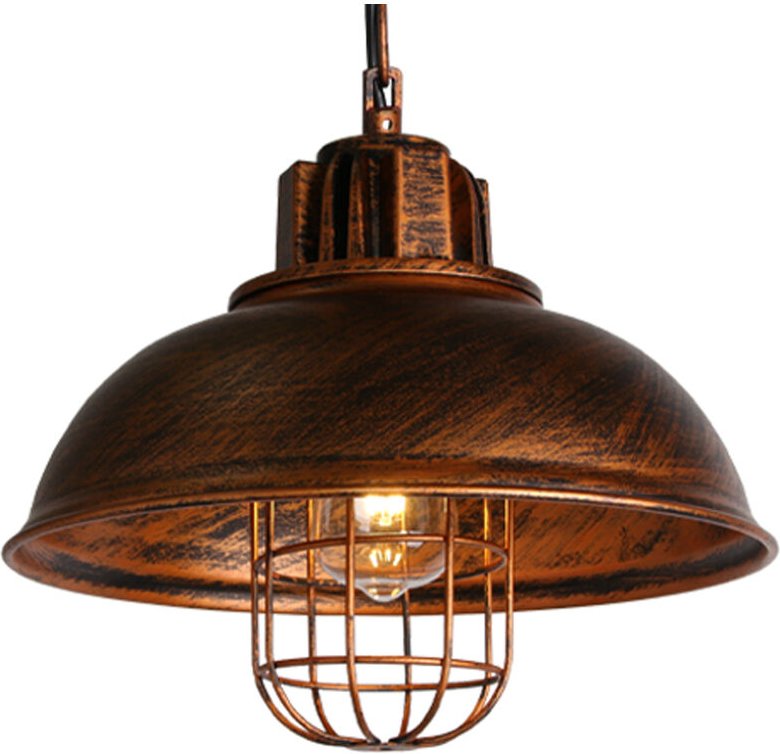 Hängelampe Innendekoration E27 Retro Industrie Kreative Metall Pendelleuchte Loft Bar Restaurant Ø33CM Bronze