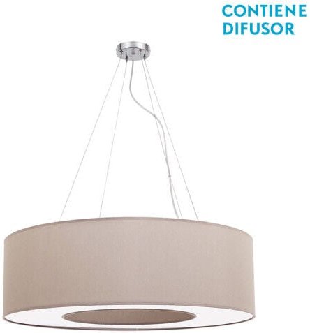 Medium hängeleuchte haiti 4xe27 chrom/stein regx65x65 cm