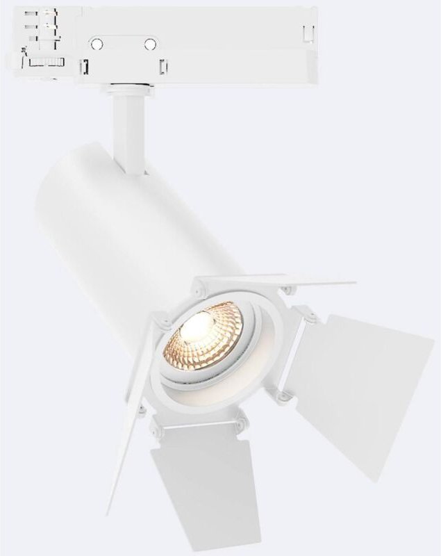 Efectoled - 3-Phasenstromschiene LED-Strahler 30W Fasano Cinema Dimmbar Weiss 2700K Warmweiß