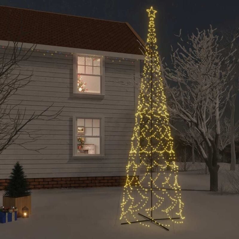 Vidaxl - LED-Weihnachtsbaum Kegelform Warmweiß 3000 LEDs 230x800 cm