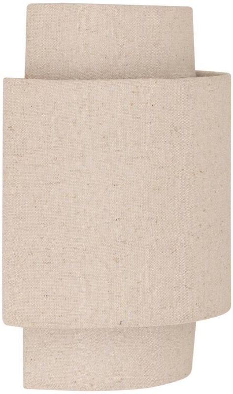 Wandleuchte Nahel aus beigem Leinen 20x13cm - Atmosphera créateur d'intérieur