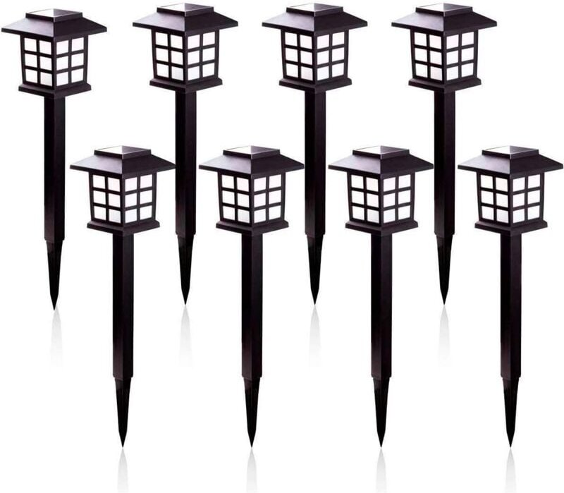 Solar-Gartenleuchten – Warmweiße Solarbeleuchtung, IP55 wasserdicht, für den Außenbereich auf Villen, Rasenflächen, Gärt...