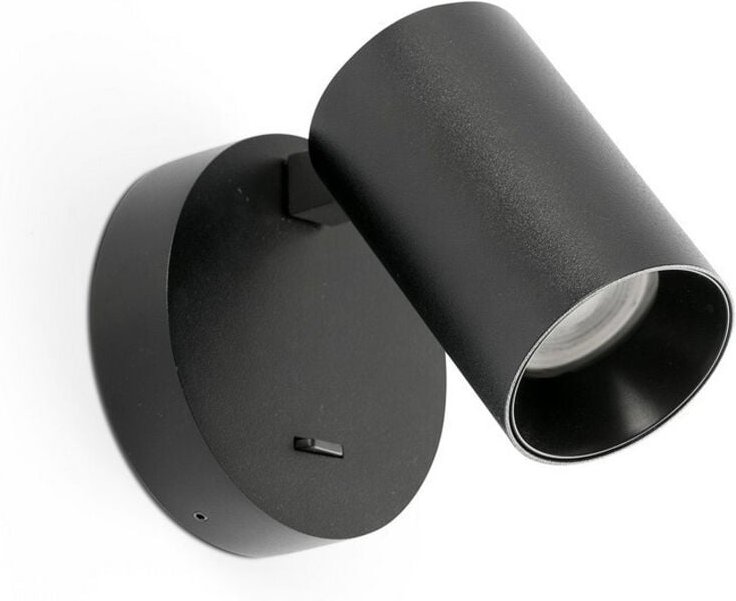 Stan Wandleuchte schwarz mit Schalter 43768