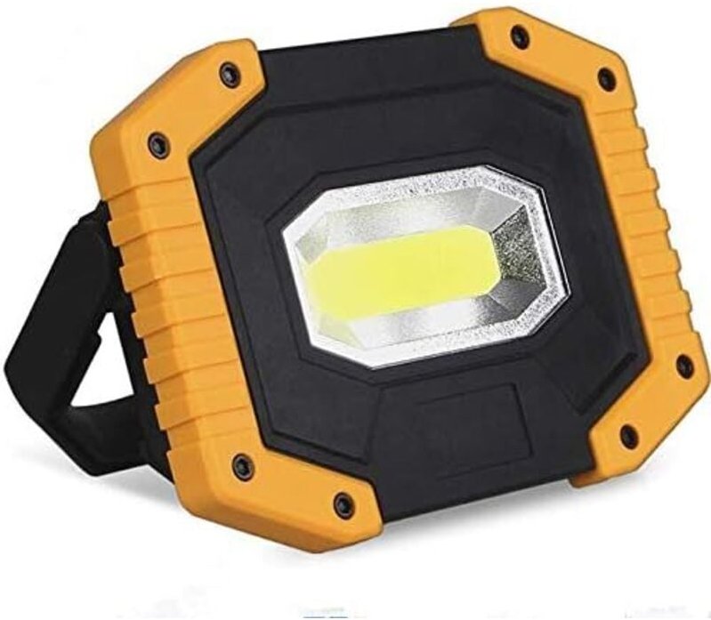 Thumbnail - Wiederaufladbarer LED-Flutlichtstrahler, 30 W, 2000 lm, Baustellenflutlicht, Arbeitslicht, 3 Modi, tragbare Laterne, USB...