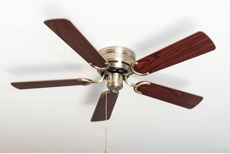 Deckenventilator Kisa Deluxe ma Rosenholz / Walnuss