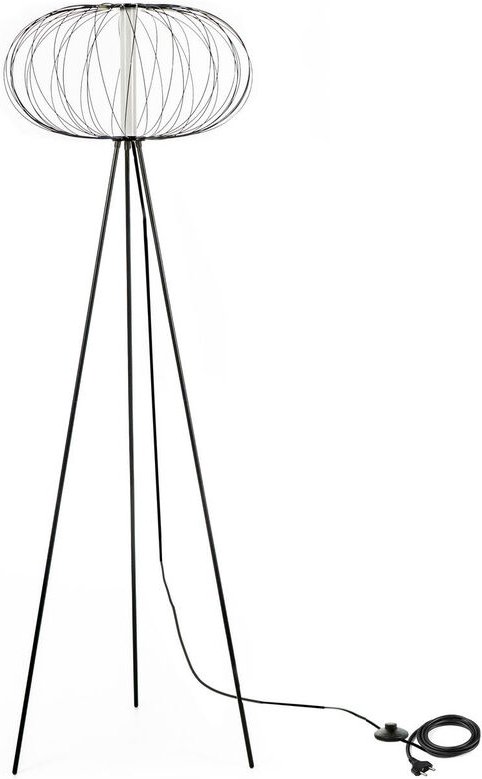 Mizar – LED-Stehleuchte aus schwarzem Stahl