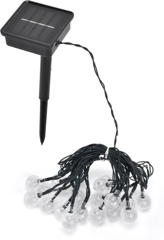 m lange LED-Solar-Lichterkette, 20 LEDs, dekorative Lichterkette für den Außenbereich mit 8 Beleuchtungsmodi für Hof, Ga...