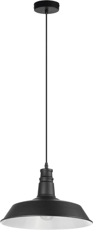 Pendelleuchte Vintage E27 42w Schwarz Weiß Innen