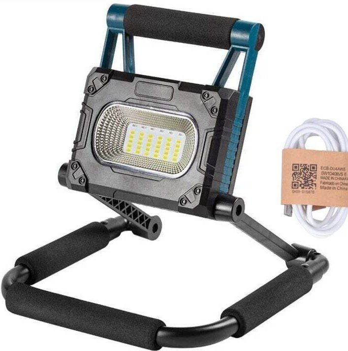 Energiesparendes LED-Arbeitslicht, regenfest, eingebauter 3600-mAh-Akku, 36 LEDs, mit Ständer, tragbar, geeignet für die...