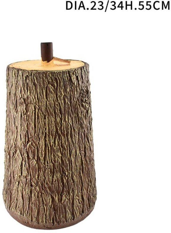 Trade Shop - STAMMSTÜTZE FÜR WEIHNACHTSBAUM IN BRAUN MIT HOLZOPTIK DURCHMESSER 23 -