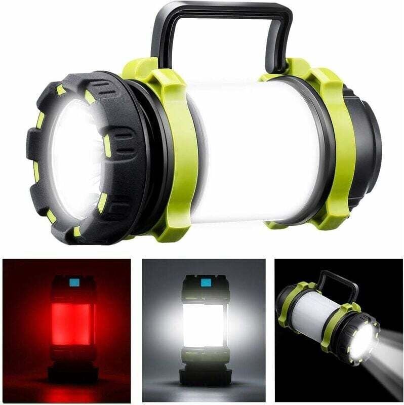Wiederaufladbares LED-Campinglicht, 1000 Lumen, superstarkes Campinglicht, 6 Funktionen, IPX5 wasserdicht, geeignet für ...