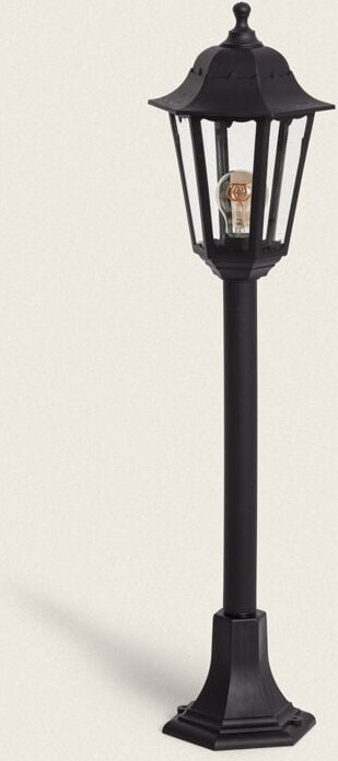 Bodenleuchte Außen Aufbau Fuß 60cm Villa Schwarz