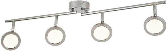 Searchlight Languna - Integrierter LED 4 Light Split Bar Spotlight Chrom