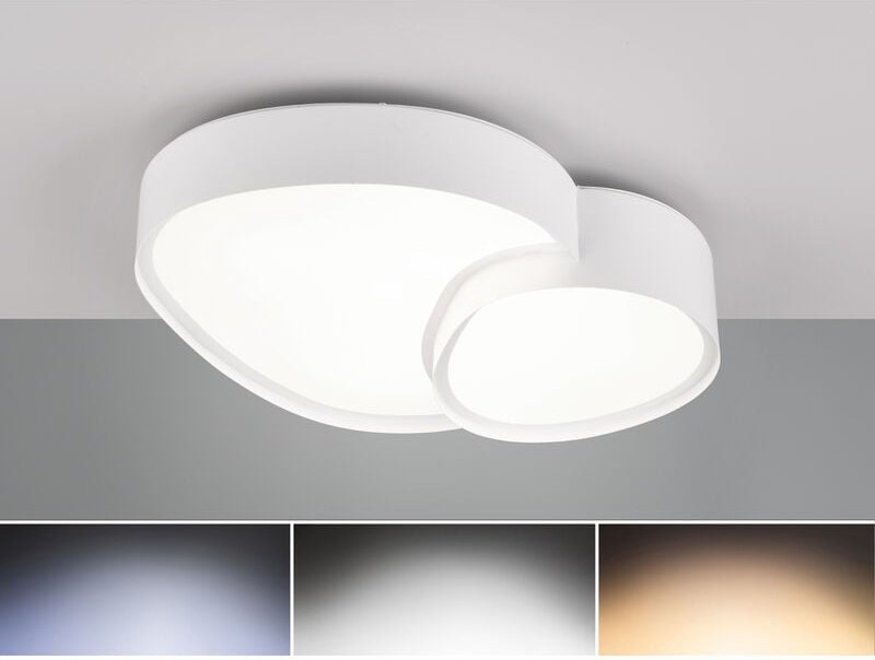 Thumbnail - Trio Leuchten - led Deckenleuchte rise mit Fernbedienung dimmbar Weiß, Breite 43,5cm