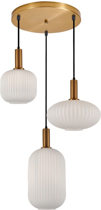 DELLA 3 Hängelampe E27 Gold ITALUX PND-31982-3-GD