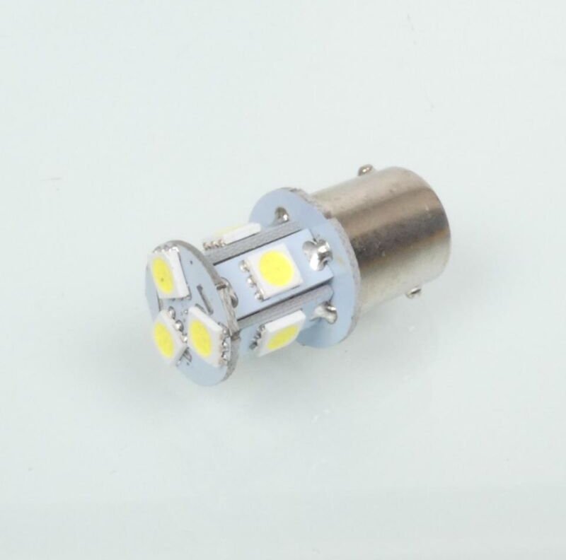 LED-Glühbirne 12V weiß, Bajonettfassung BA15S, 150 Lumen RMS, für