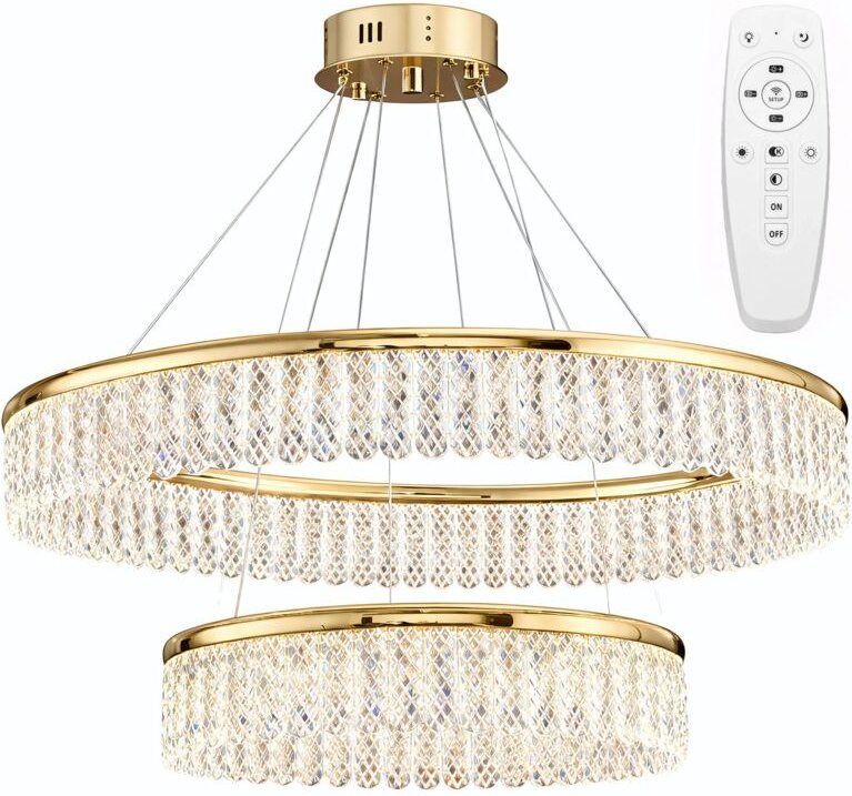 Lampe Suspendue Toolight App1750-Cp Gold Led +Remote Control