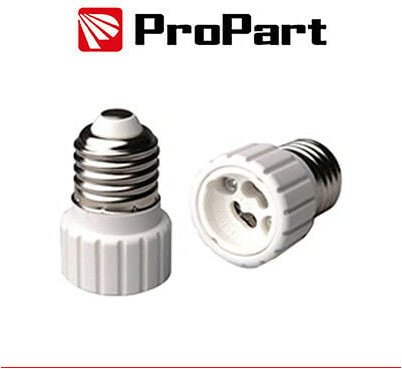 Propart - E27-Stecker zu Gu10-Innengewinde Glühbirne Adapter Pel2710