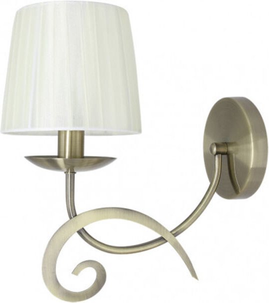 Fabrilamp - fab 155261014 Wandleuchte Luxor 1xe14 Lederhose. Beige 31x15x28 Cm