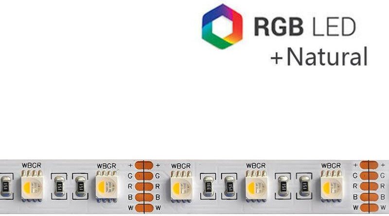 LED-Streifen 24V 19,2W/m SMD5050 60LED/m RGB+4000K IP20 5m