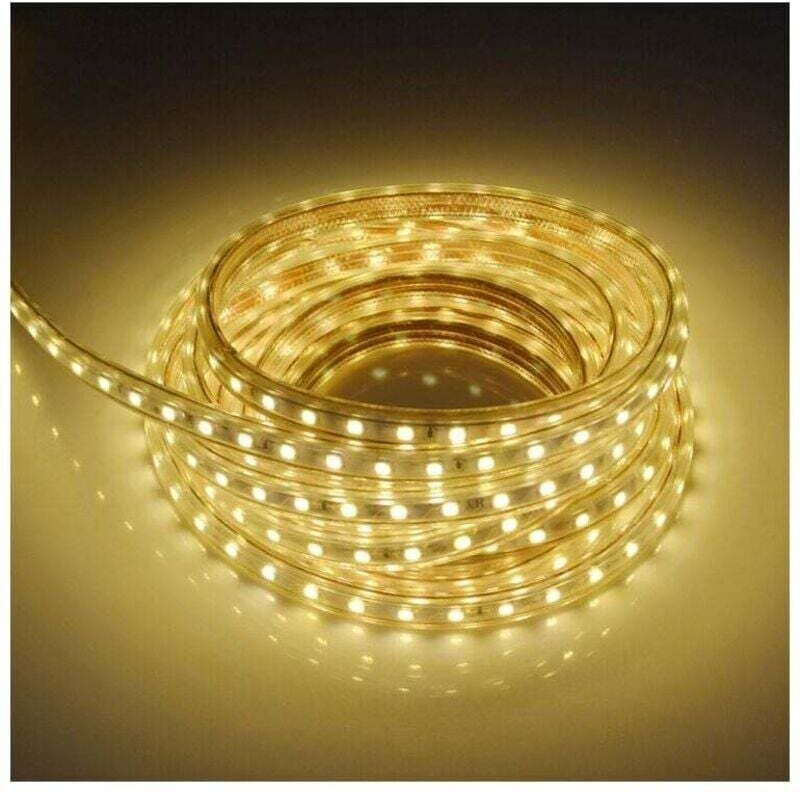 3 Meter LED-Streifen mit Schalter 5050 IP65 wasserdicht, Warmweiß, DEBUNS