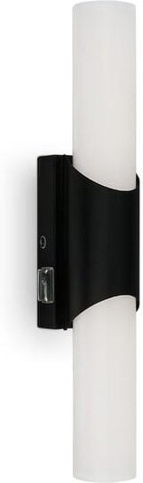 LED Badleuchte, schwarz, LED/7W