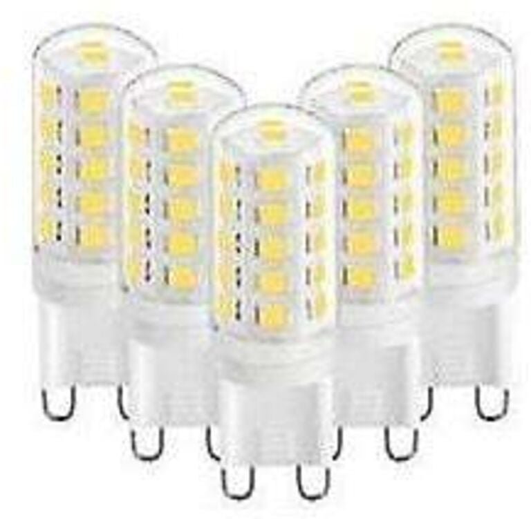 SNQ - G9 led 3 w Warmweiß 3000 k, G9 LED-Lampen 350 lm, entspricht 28 w 40 w Halogenlampe, 5 Stück